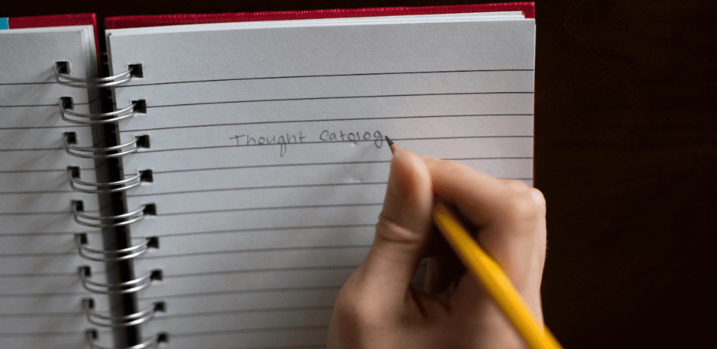 Notebook labeled Thought Catalog